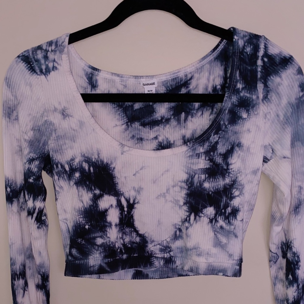 Garage: Cropped Tie-Dyed Long Sleeve